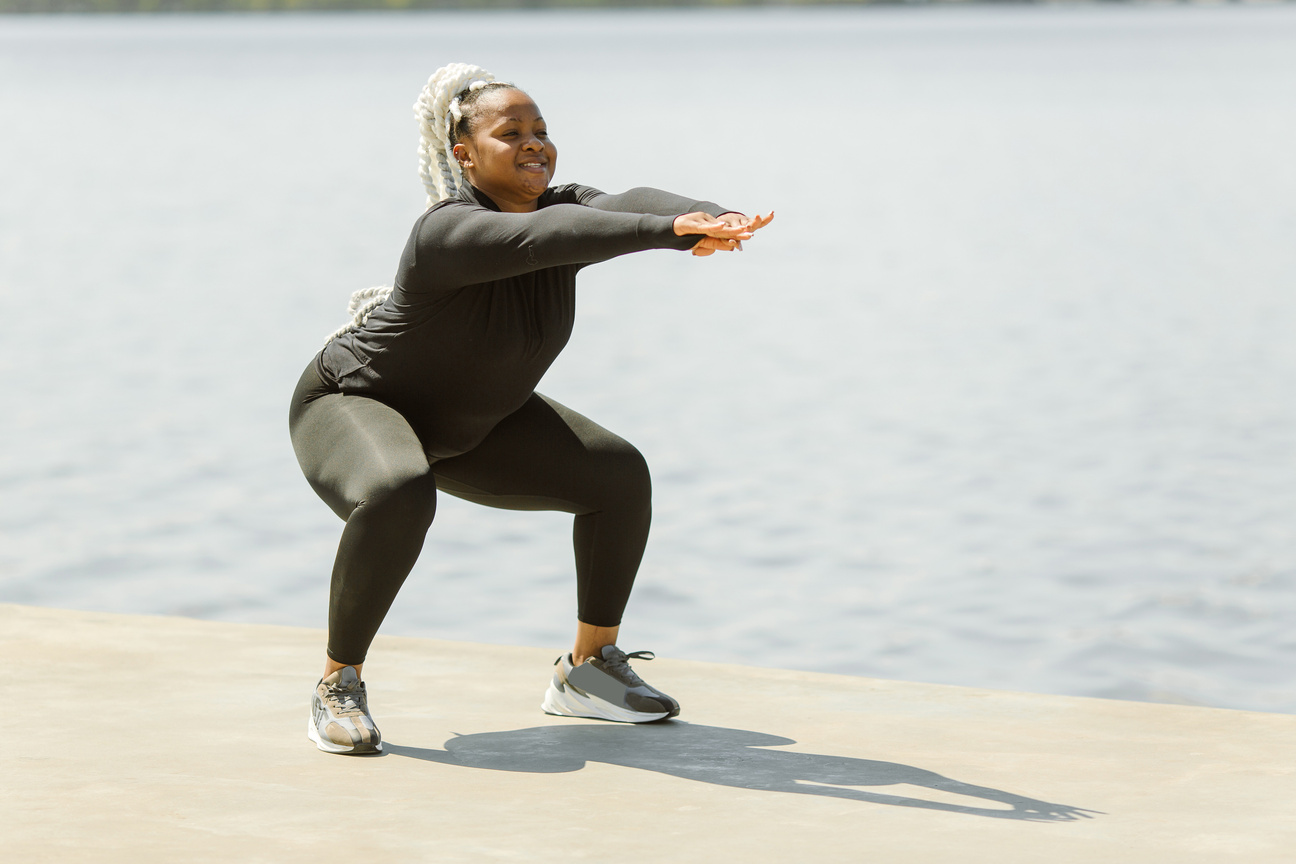 Woman Exercising Outdoors